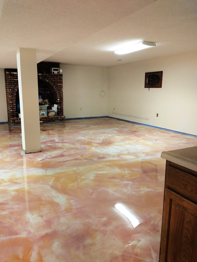 Metallic Marble floor coating system