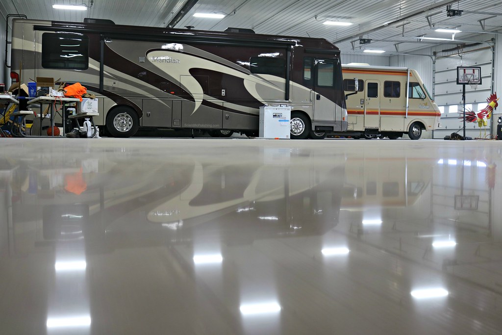 Polished Concrete floor coating system