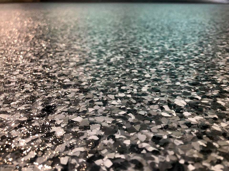 Graniflex spray-applied broadcast coating finish
