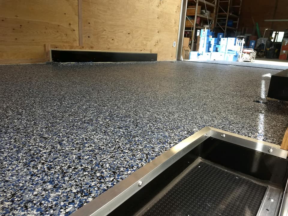 Graniflex spray-applied broadcast coating finish