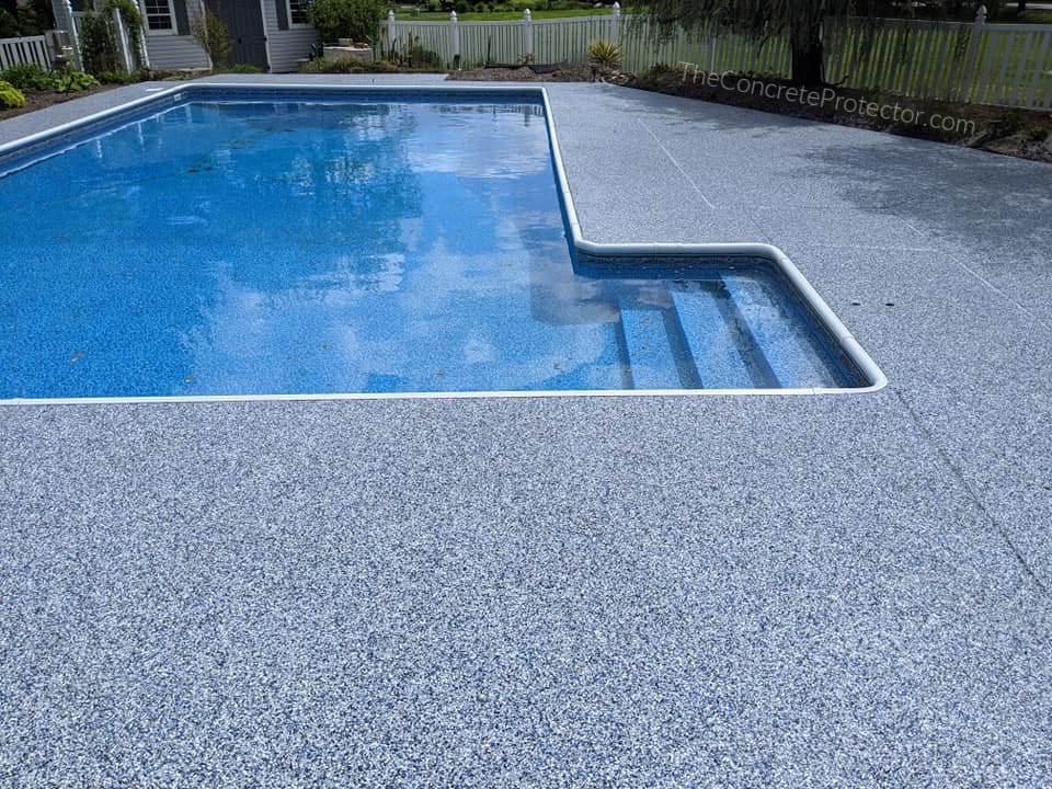Graniflex spray-applied broadcast coating finish