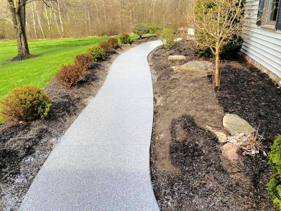 Graniflex spray-applied broadcast coating finish