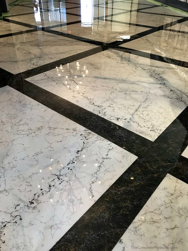 Italian Marble epoxy floor finish