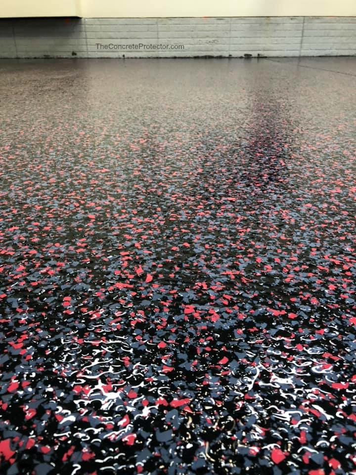 Protector Color Flakes epoxy floor finish
