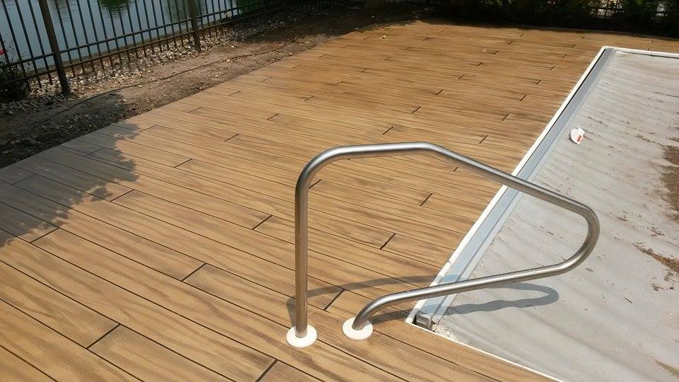 Rustic Concrete Wood plank floor finish