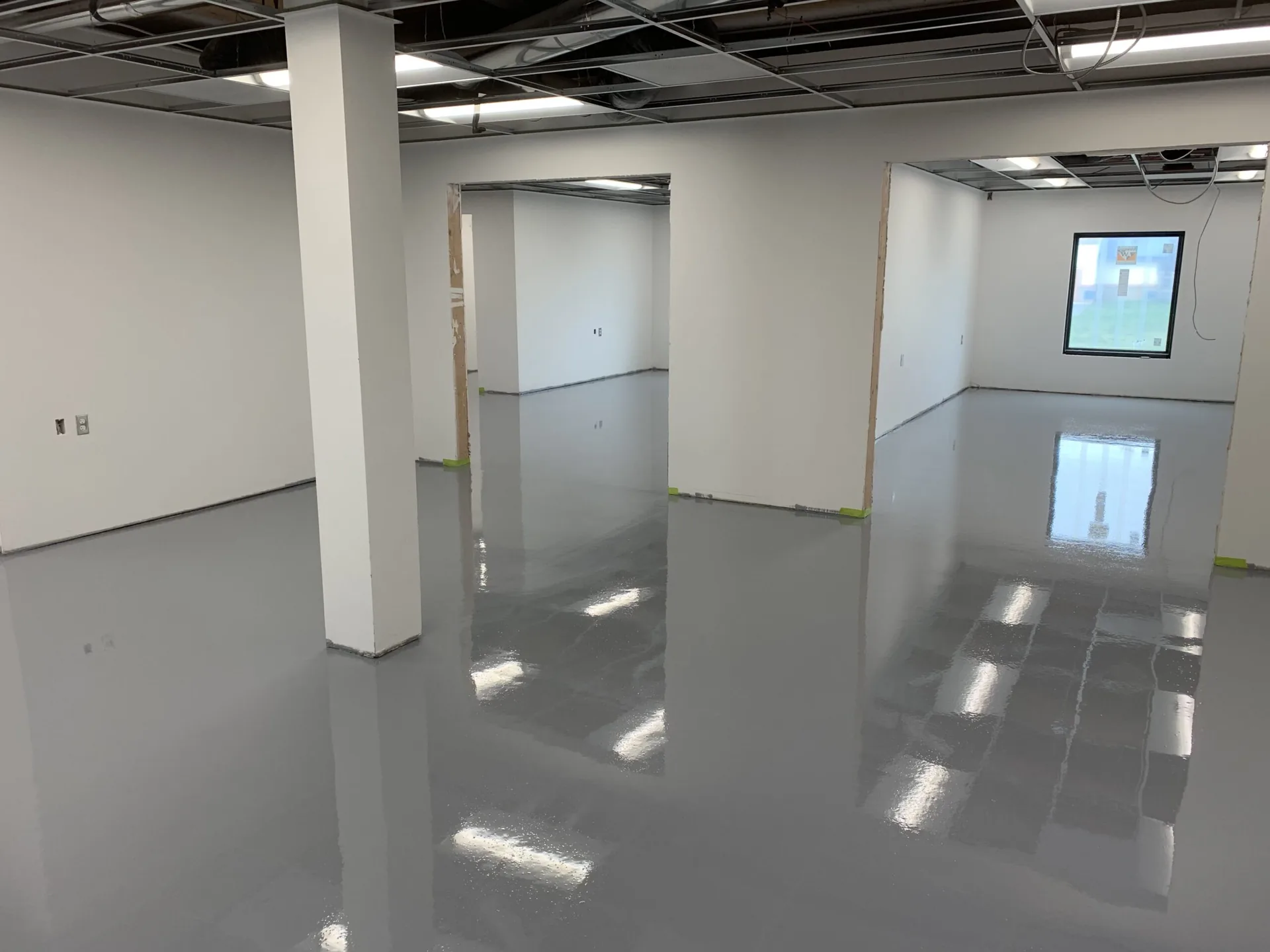 Anti-static ESD floor coating system