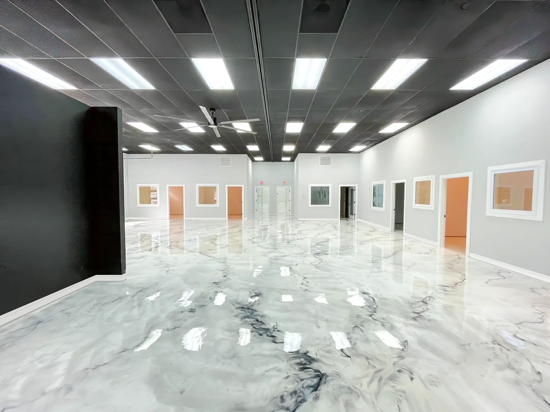 Metallic Marble epoxy floor system