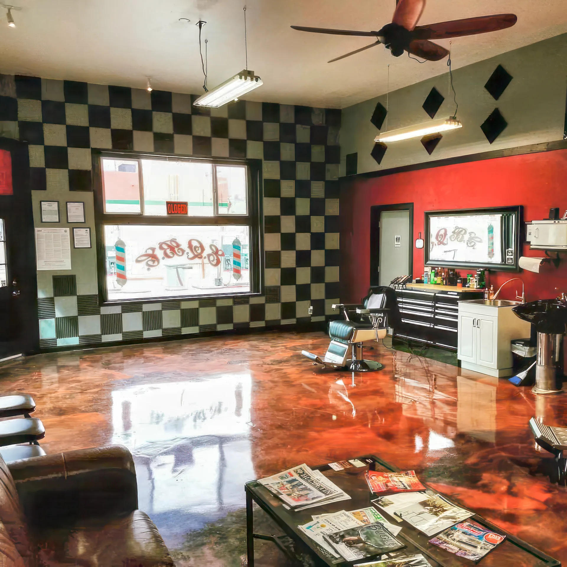 Metallic Marble epoxy floor system