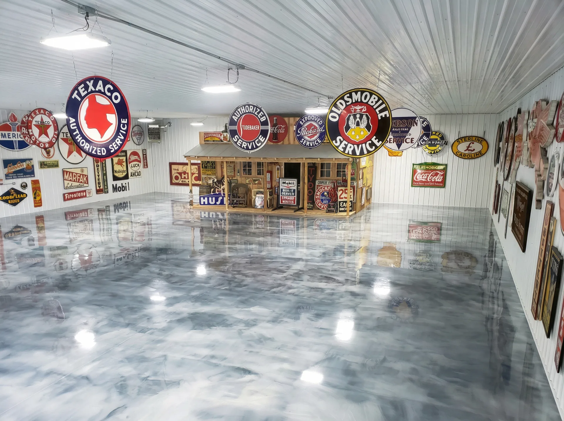 Metallic Marble epoxy floor system