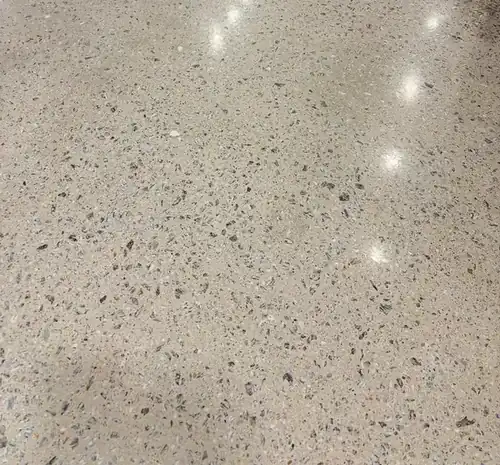 Polished concrete floor system