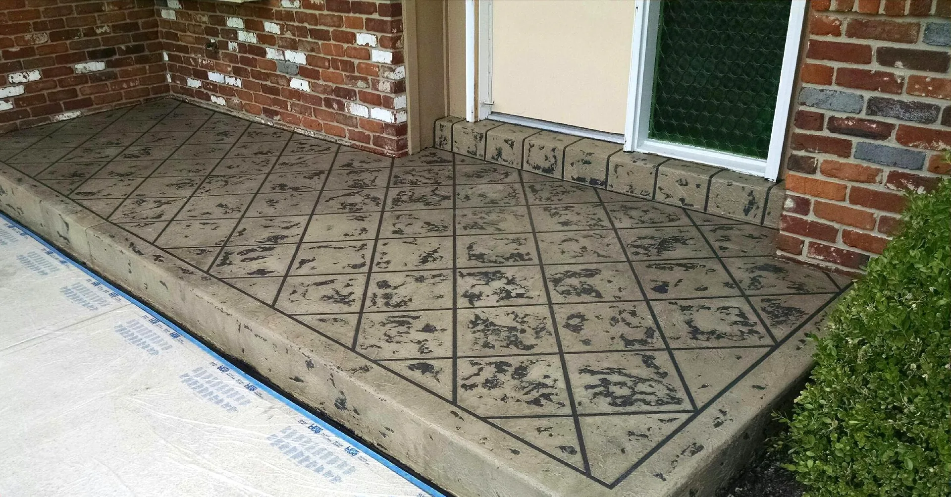 Tuscan Slate textured concrete overlay system