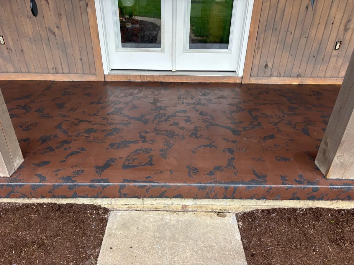 Tuscan Slate textured concrete overlay system