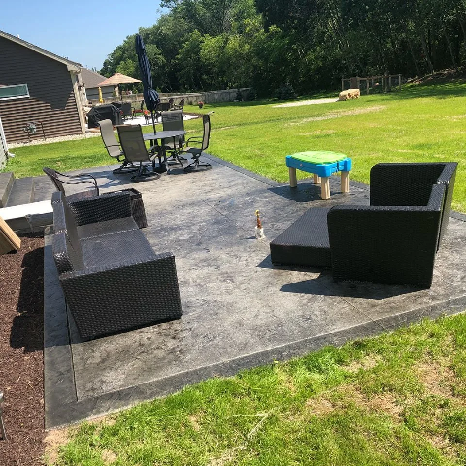 Tuscan Slate textured concrete overlay system