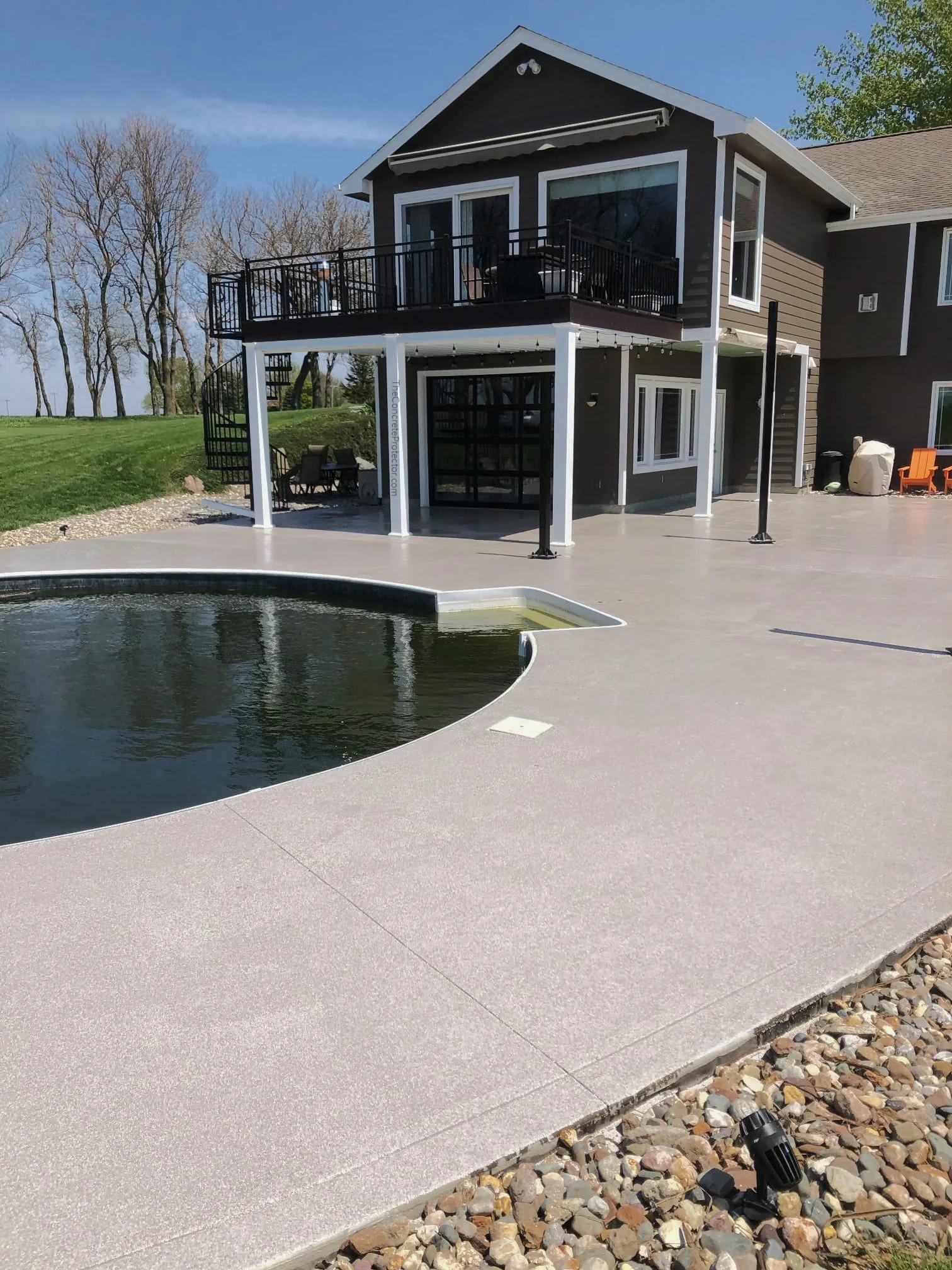 Graniflex coating on a residential pool deck